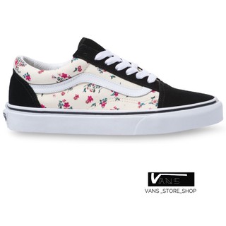 VANS OLD SKOOL DITSY FLORAL TRUE WHITE SNEAKERS สินค้ามีประกันแท้