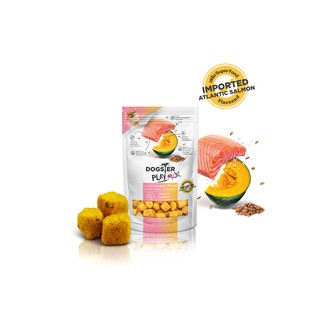 Dogster ขนมสุนัข ปลาแซลมอนและฟักทองฟรีซดราย Salmon+Pumpkin freeze dried 40กรัม (ขนมหมา )