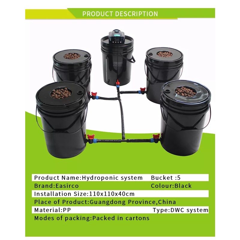 ชุดปลูกครบเซ็ท Hydroponic Grow System Deep Water Culture (DWC) Complete Kit (4 Bucket + Reservoir Kit) full set ราคา ถูกที่สุด ดีลบีเคเค แกลเลอรีภาพที่ 8