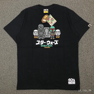 Bape A Bathing Ape X Star Wars Black Black Tee T-Shirt UCrU