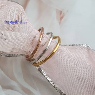 Finejewelthai แหวนทองคำขาว-แหวนทอง-แหวนพิ้งค์โกลด์-แหวนแต่งงาน/ White Gold-Gold-Pink Gold-Ring-R122700(ราคาต่อ 1 วง)