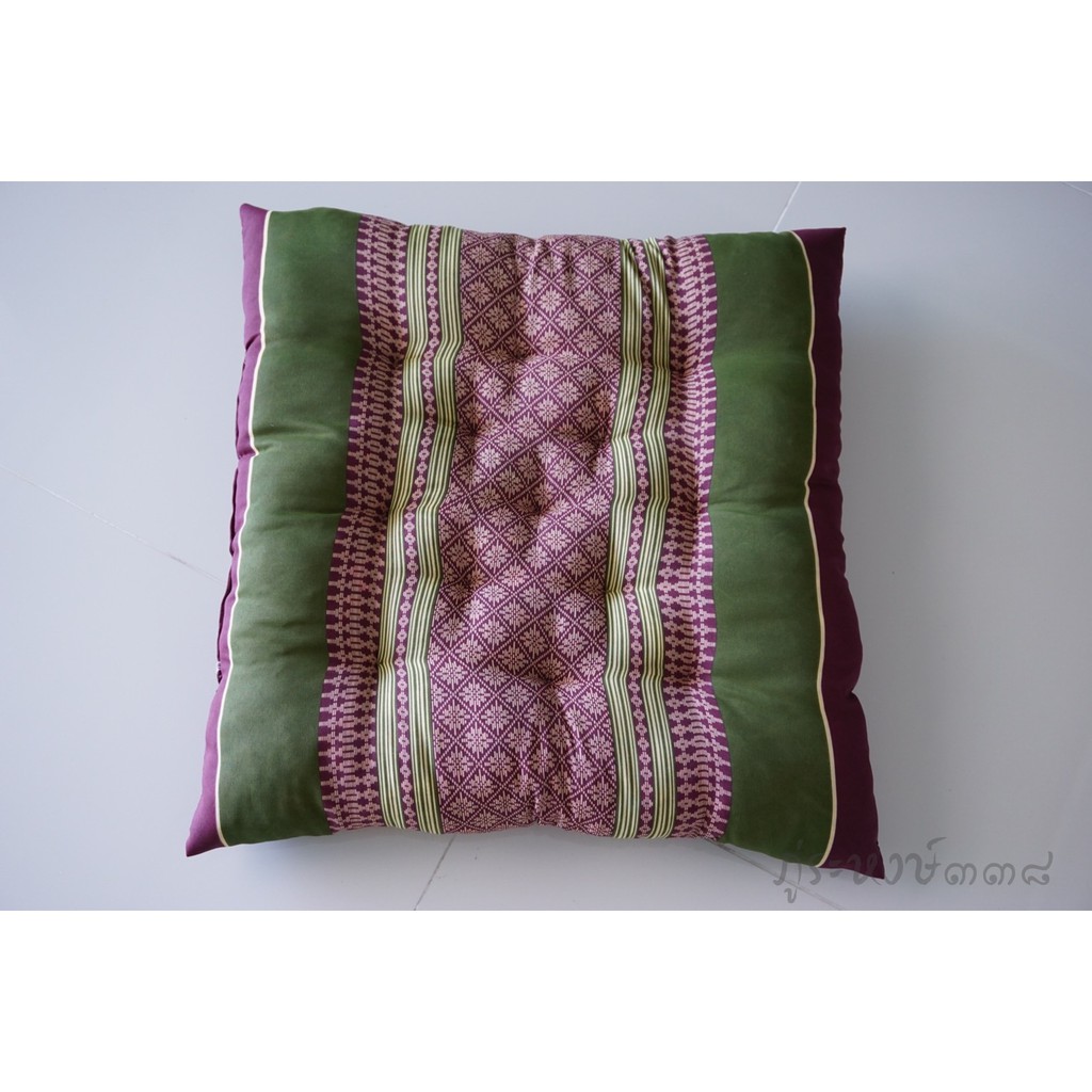 เบาะรองนั่ง สินค้า OTOP นั่งสบาย หลายขนาด ผ้าลายไทย - รูปที่ 6