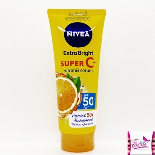 🔥โปรค่าส่ง25บาท🔥NIVEA Extra Bright Super C+ Vitamin Serum SPF50/PA +++ นีเวีย เซรั่มบำรุงผิวกาย ซูเปอร์ซี+ 320ml