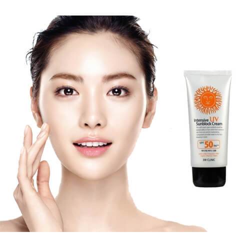 (มีส่งด่วน)Intensive UV Sunblock Cream กันแดด ครีมกันแดด 3W SPF50PA++