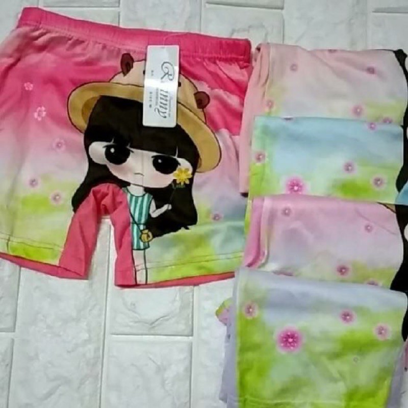 กางเกงในเด็กหญิงขาสั้น กันโป๊ รุ่นยาวพิเศษ กางเกงในขาสั้น ราคาโรงาน พร้อมส่ง กางเกงในกันโป๊การ์ตูน์ 1 ตัว