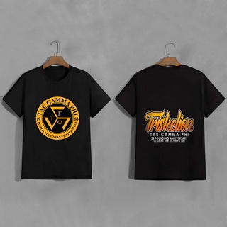 เสือยืดผู้ชาย - TGP / ΤΓΦ Triskelion Frat เสื้อเชิ้ต Tau Gamma Phi เสื้อยืดระเหิดเต็มการ์ตูนสารพัน