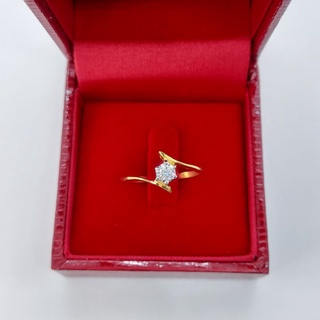 💍แหวนเพชรเม็ดเดี่ยวทองแท้ 9K เพชร 22 ตัง (เพชรสวิส)