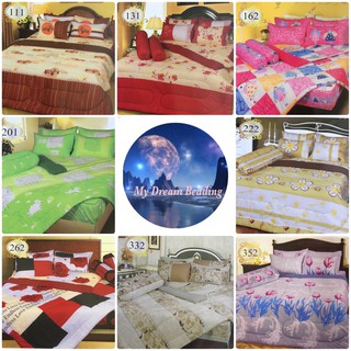 Summer Wind ผ้าปู ที่นอน พร้อม ผ้านวม 3.5 ฟุต 5ฟุต 6ฟุต ลายดอก summerwind หนา 10 นิ้ว