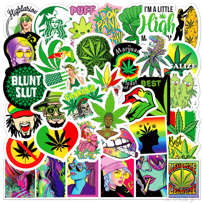 Kuso Smoking Series 04 Funny Character สติ๊กเกอร์ 50Pcs/Set Cartoon Waterproof DIY Fashion Decals Doodle สติ๊กเกอร์