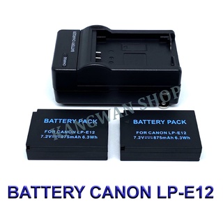 LP-E12  LPE12 Battery and Charger For Canon EOS M100,M50,M10,M2,M,Rebel SL1,100D,PowerShot SX70 HS,Kiss M,Kiss X7