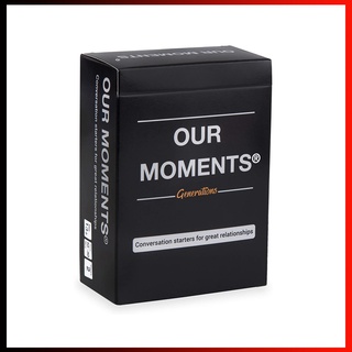 การ์ดเกม OUR MOMENTS Generations 100 Thought สําหรับครอบครัว