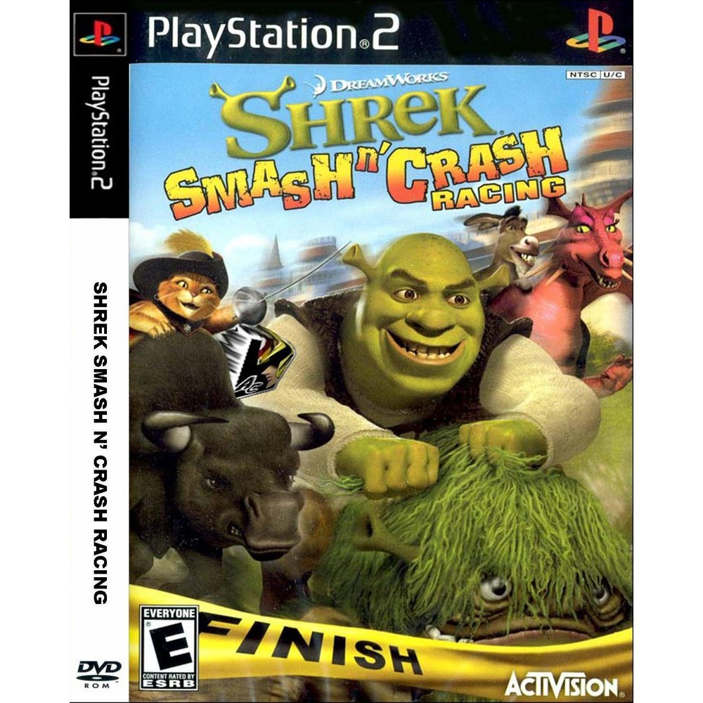 แผ่นเกมส์ Shrek Smash N' Crash Racing PS2 Playstation 2 คุณภาพสูง ราคาถูก