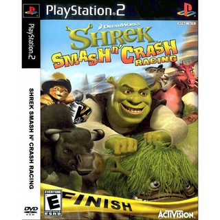 แผ่นเกมส์ Shrek Smash N Crash Racing PS2 Playstation 2 คุณภาพสูง ราคาถูก