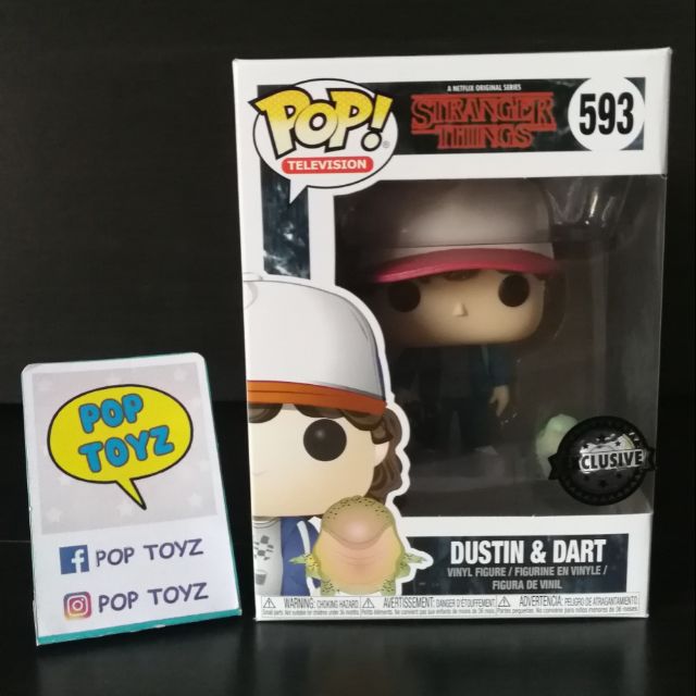 FUNKO POP STRANGER THINGS EXCLUSIVE DUSTIN & DART ของแท้ งานเก่าหายาก แถมกล่องใส มีของพร้อมส่งไม่ต้อ