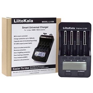 [ของแท้ 💯%] เครื่องชาร์จเจอร์  LiitoKala Lii-500 LCD เครื่องชาร์จเจอร์ 18650 26650