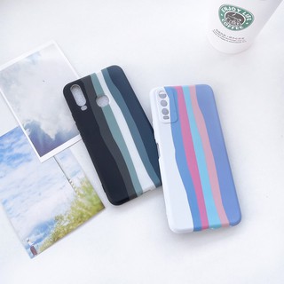 ออปโป้ A15 เคสกำมะหยี่สายรุ้ง รุ่น oppo A3s A5s A7 A12 A52020 A93 A15s F7 F9 F11pro Reno4 Reno5 Redmi9a A92020 A54