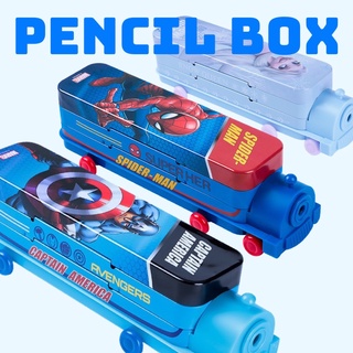 กล่องดินสอเหล็ก 2 ชั้น พร้อมกบเหลาในตัว(PENCILBOX3)