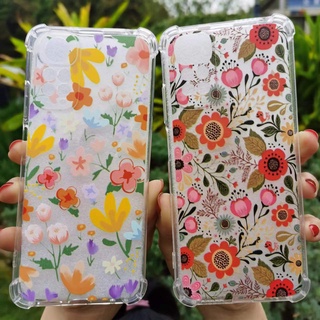 เคสโทรศัพท์มือถือ ซิลิโคนนุ่ม ลายดอกไม้น่ารัก สีแดง สําหรับ Vivo V21 V21E V23E Y21 Y33S Y21S Y32 Y21T Y31 Y51 Y52 Y72 Y73 Y53S S9E S10 X60 X70 Pro IQOO 8 9 Z5X T1X Neo 5