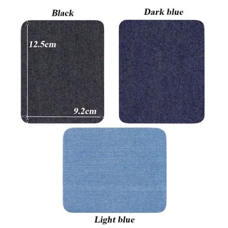IOKDEALS1 4/12PCS ผ้า Patch ซ่อมกางเกง Applique กางเกงยีนส์ DIY