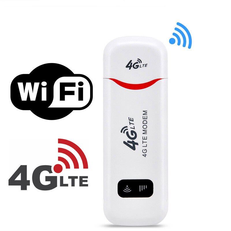 ไวไฟพกพา Pocket Car WiFi Aircard 4G Wifi Modem รองรับทุกซิม วัตถุที่เหมาะสม 150 Mbps USB โมบายไวไฟ R