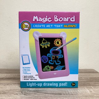 Mika Toys กระดานวาดรูป Magic Board กระดานวาดรูปเรียงแสง กระดานวาดภาพ กระดานฝึกเขียน กระดานแป้นวาดภาพ ของเล่นเสริมทักษะ