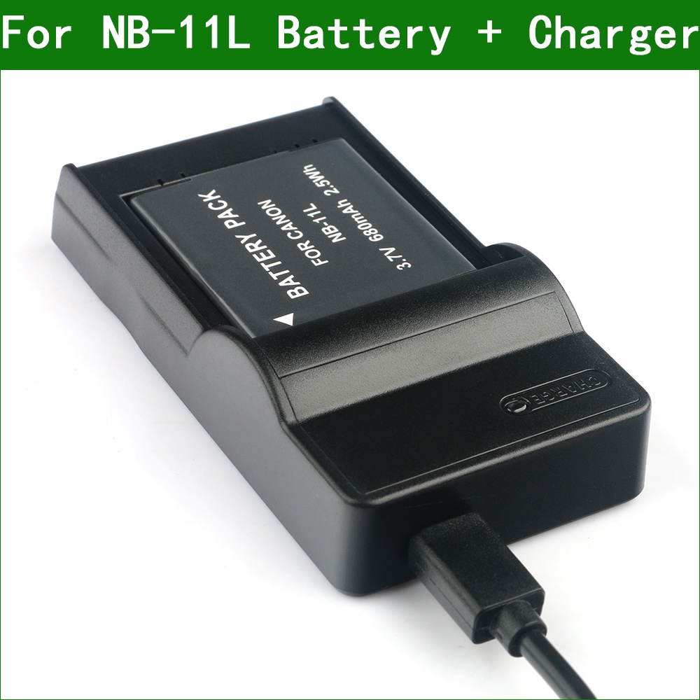 LANFULANG เปลี่ยน NB 11L NB 11LH NB 11L แบตเตอรี่และ Ultra Slim Charger