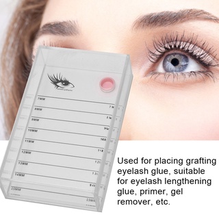 Master Sculptor Grafting Eyelash Transparent Box False Eyelashes Glue Pallet Holder Makeup Display Container