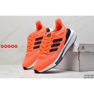 Adidas EQ21 RUN รองเท้าผ้าใบลําลอง สําหรับผู้ชาย เหมาะกับการวิ่ง 7H สีส้ม