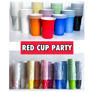 (100 ใบ) แก้วแดงปาร์ตี้ Red Cup Party ขนาด 16 oz.