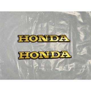 โลโก้ข้างถังน้ำมัน HONDA CG125 อลูมิเนียม ซ้าย-ขวา ราคาต่อ 1 คู่