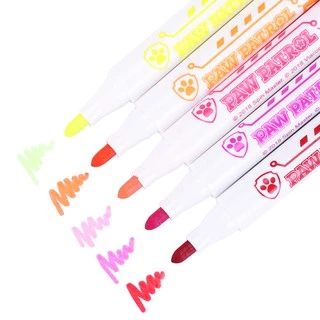 สีเมจิก ปากกาสีน้ำ ไร้สารเคมี มีหัวสแตมป์ สำหรับเด็ก ล้างออกง่าย Non-toxin