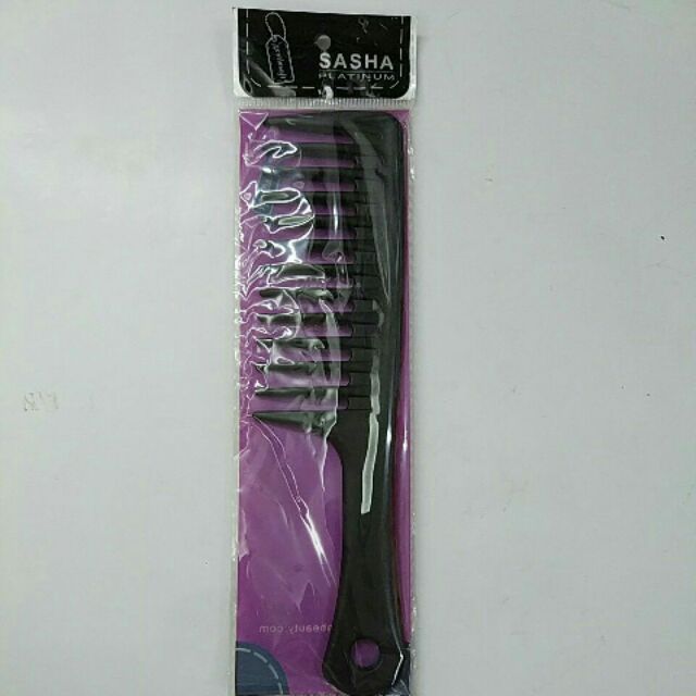 SASHA หวีอีโต้ดำลายผีเสื้อ#6031 มีสินค้าพร้อมส่งค่ะ