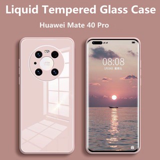 เคสโทรศัพท์มือถือแบบกระจกนิรภัยสําหรับ Huawei Mate 40 30 20 Pro P40 Pro Plus