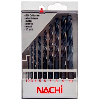 NACHI​ NA0520_M04 ชุดดอกสว่าน M-04 (1.0-10.0MM 10ดอก/ชุด) ชุดดอกสว่านนาชิ​ หน่วยมิล