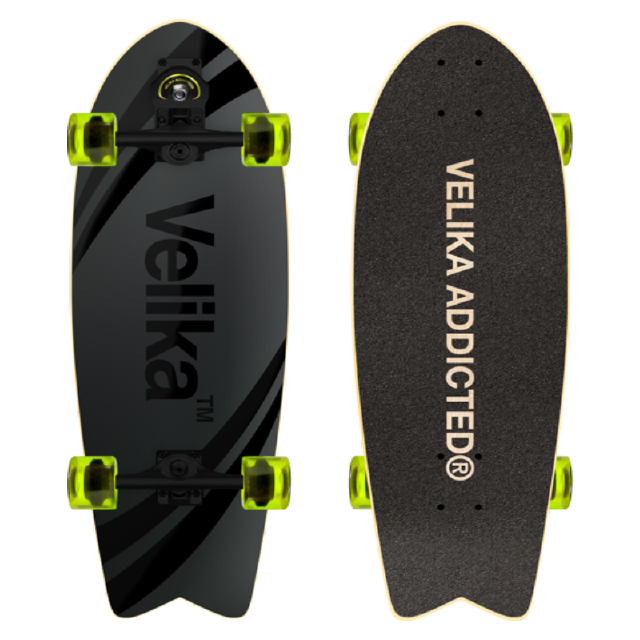 SurfSkate เซิร์ฟเสก็ต "DARK WAVE" Surfskate 32" Velika