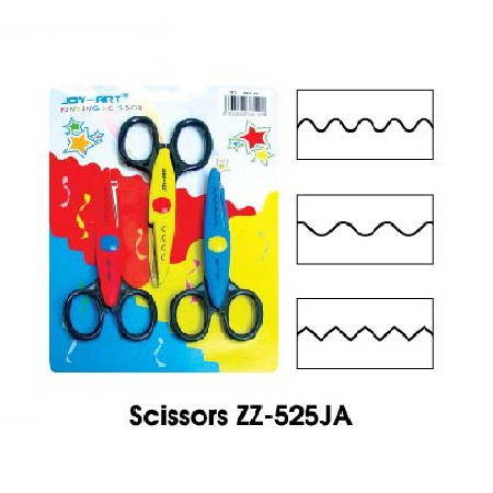 กรรไกร Zz-525 Ja (3 ชิ้น หยัก)