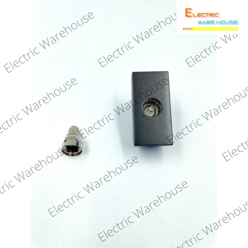 เต้ารับโทรทัศน์ ซีเมน สีดำ tv siemens carbon metallic