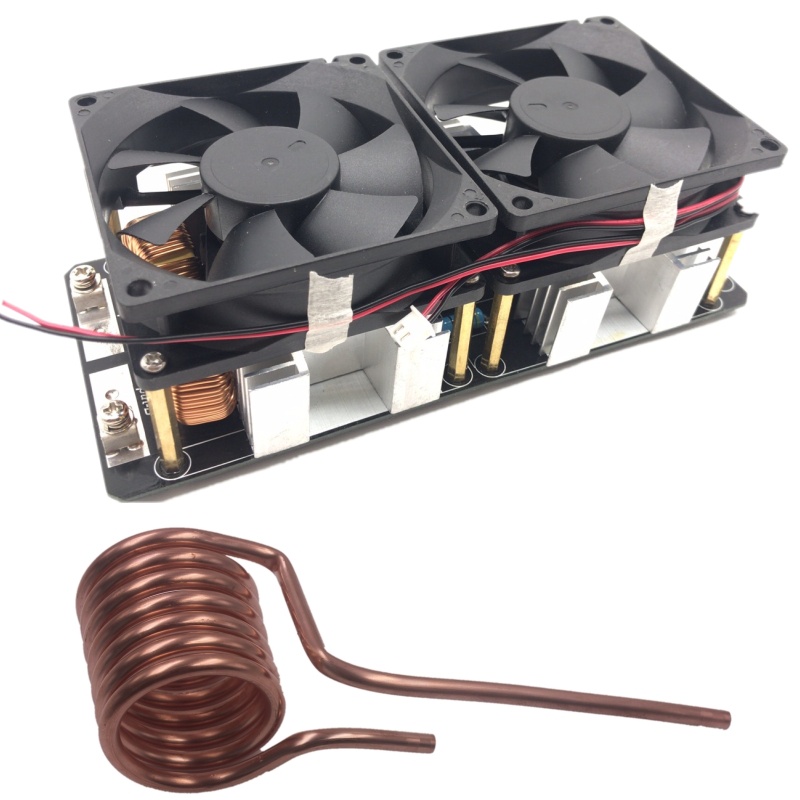 DC 12V~48V ZVS Low voltage induction heating board 2000W 50A Power supply module Flyback Driver Heat