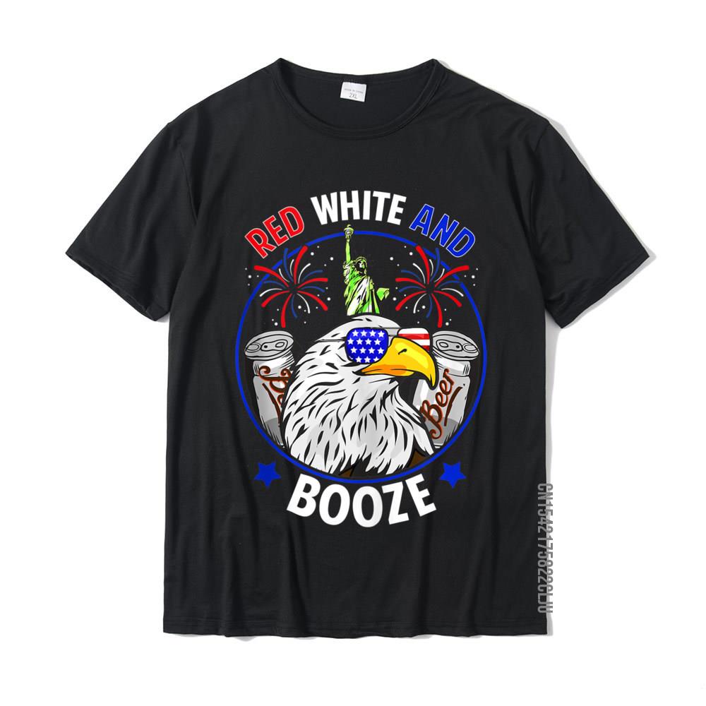 เสื้อยืดผ้าฝ้าย พิมพ์ลาย Funny July 4th USA Patriotic 4th Of July ใส่สบาย สีแดง สีขาว สําหรับผู้ชาย 