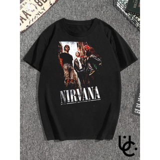 เสื้อยืดสีขาวNirvana series เสื้อเชิ้ต วินเทจ ย้อนยุค วงดนตรีท้องถิ่น / การ์ตูน / อนิเมะ / เพลง / กับดัก / นาสคาร์ / เสื