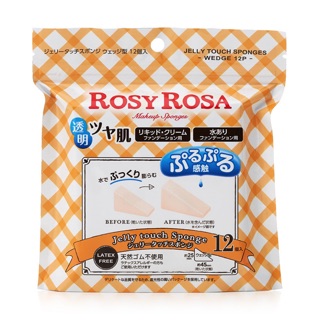 Rosy Rosa Jelly Touch Sponge Wedge Type 12 pieces