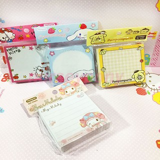 กระดาษโน้ตสำหรับเติมโน้ตตะกร้าได้พอดี Sanrio ลิขสิทธิ์แท้ ถูก น่ารักสุด ๆ