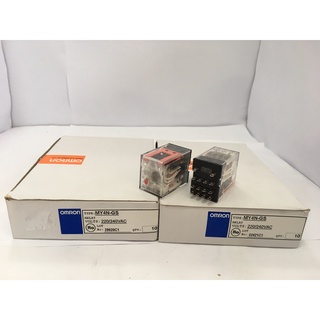 "OMRON" RELAY รุ่น MY4N-GS LED ไฟ 220/240 VAC  : - ใช้กับ Socket 14ขา รุ่น PYF14A-E