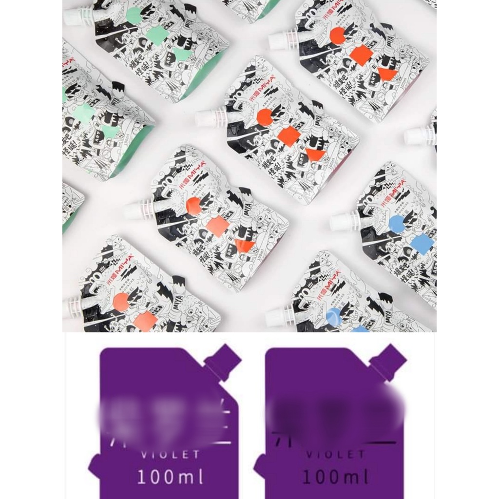 ถุงรีฟิล Miya Himi gouache - 100ml - โทนสีม่วง