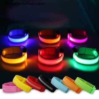 Fsth สายรัดแขน มีไฟ LED ชาร์จ USB สําหรับเล่นกีฬา กลางแจ้ง