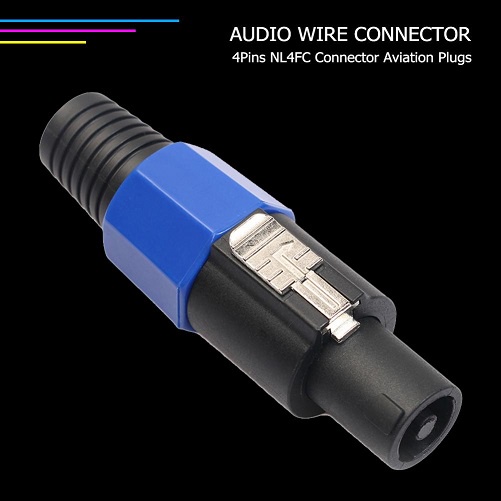 แจ็ค Speakon XLR NL4FC ปลั๊กลําโพงเสียงคุณภาพสูง Spirkon Speakon 4 เสา 4Pin NL4FC ปลั๊กอะแดปเตอร์ BA
