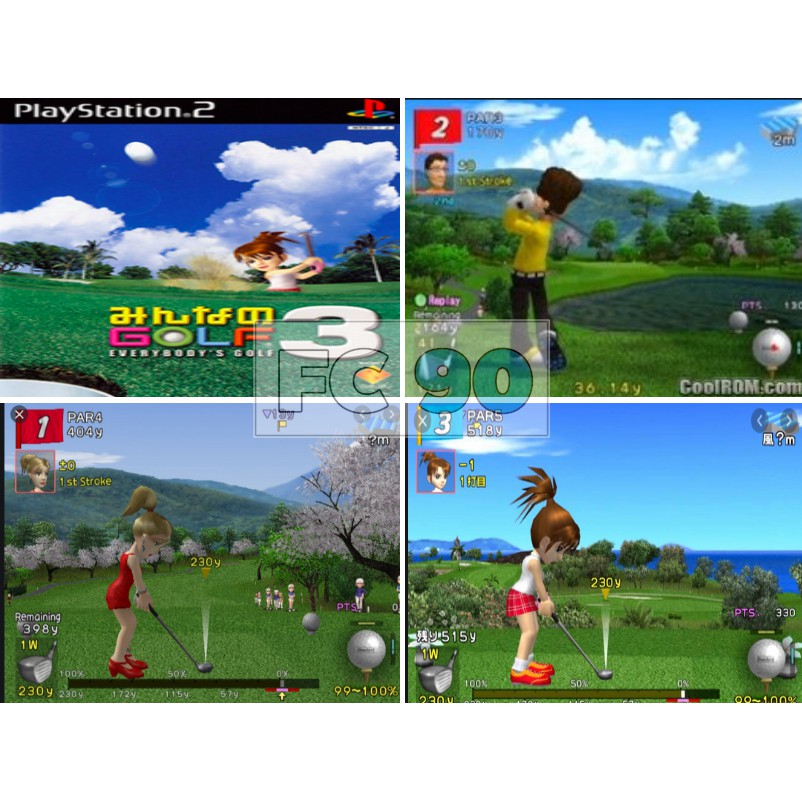 เกมตีกอล์ฟ Hot Shots Golf 3 / Everybody's Golf 3 [PS2] แผ่นแท้มือสองจากญี่ปุ่น