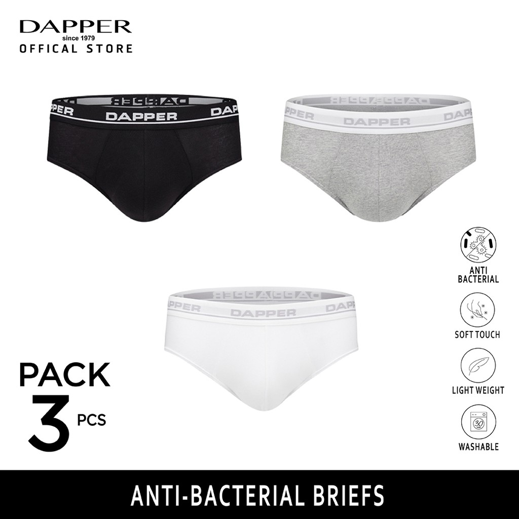 DAPPER กางเกงชั้นในชาย Dapper Performance ทรง Boxer Briefs สีกรมท่า ...