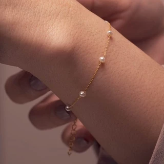 AURORA สร้อยข้อมือมุกเเท้ Bright Pearl Collection DBPL002