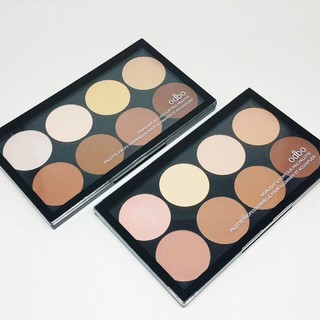 Odbo พาเลทไฮไลท์ คอนทัวร์ 8 เฉดสี Highlighter&amp;Contour Pro Palette (ของแท้)